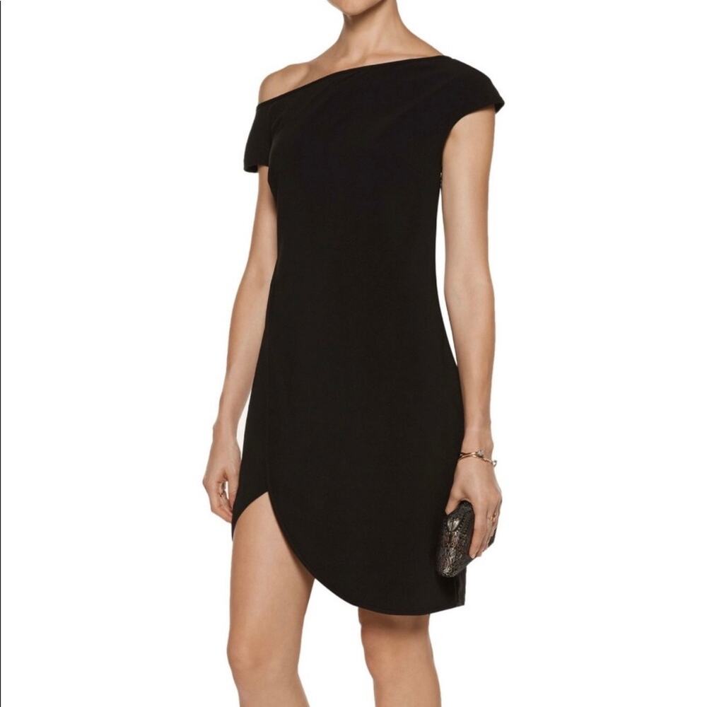 Halston Heritage Asymmetrical Cocktail Dress – Sheath